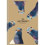 Spirálfüzet, A5, sima, 96 lap, SHKOLYARYK, állatok, vegyes