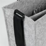 Irodai válltáska, vállpánttal, M méret, 36x28x15 cm, SIGEL "Classic", világosszürke