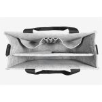 Irodai válltáska, vállpánttal, M méret, 36x28x15 cm, SIGEL "Classic", világosszürke