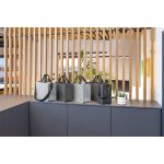 Irodai válltáska, vállpánttal, L méret, 50x28x15 cm, SIGEL "Classic", világosszürke