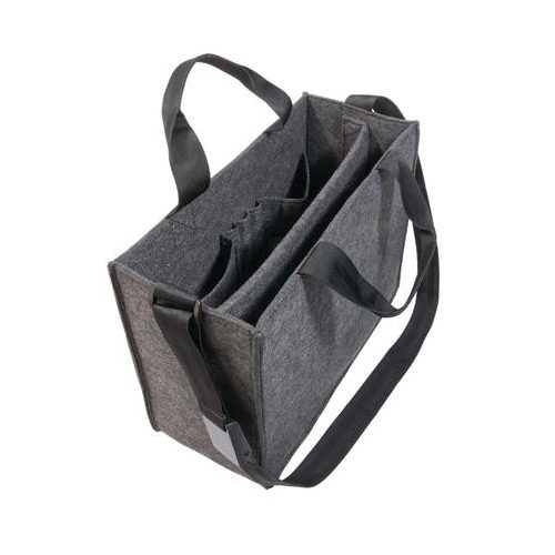 Irodai válltáska, vállpánttal, M méret, 36x28x15 cm, SIGEL "Classic", sötétszürke