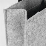 Irodai válltáska, M méret, 36x28x15 cm, SIGEL "Basic", világosszürke