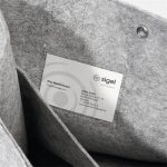 Irodai válltáska, M méret, 36x28x15 cm, SIGEL "Basic", világosszürke