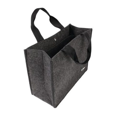 Irodai válltáska, M méret, 36x28x15 cm, SIGEL "Basic", sötétszürke