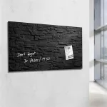 Mágneses üvegtábla,  46x91 cm, SIGEL "Artverum® ", pala mintázat
