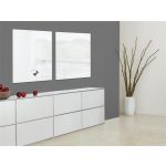 Mágneses üvegtábla, 100x100 cm, SIGEL "Artverum® ", fehér