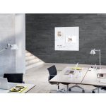 Mágneses üvegtábla, 100x100 cm, SIGEL "Artverum® ", fehér