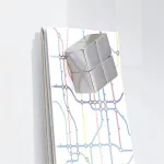 Mágneses üvegtábla, 120x180 cm, SIGEL "Artverum® ", fehér