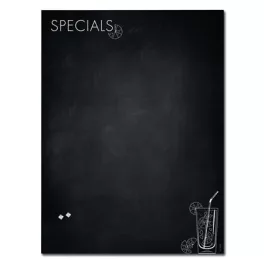   Mágneses üvegtábla, 90x120x1,8 cm, SIGEL "Artverum® ", Happy Hour mintázat, matt