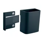 Írószertartó pohár, 7,5x9,4x5,1 cm, SIGEL, " Artverum® Clip&Organise", antracit-szürke