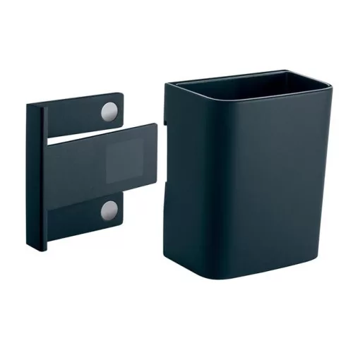 Írószertartó pohár, 7,5x9,4x5,1 cm, SIGEL, " Artverum® Clip&Organise", antracit-szürke