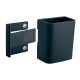 Írószertartó pohár, 7,5x9,4x5,1 cm, SIGEL, " Artverum® Clip&Organise", antracit-szürke