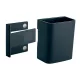 Írószertartó pohár, 7,5x9,4x5,1 cm, SIGEL, " Artverum® Clip&Organise", antracit-szürke