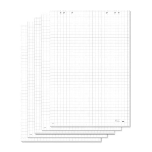 Flipchart papír, négyzethálós, 68x98 cm, 5x20 lap, SIGEL
