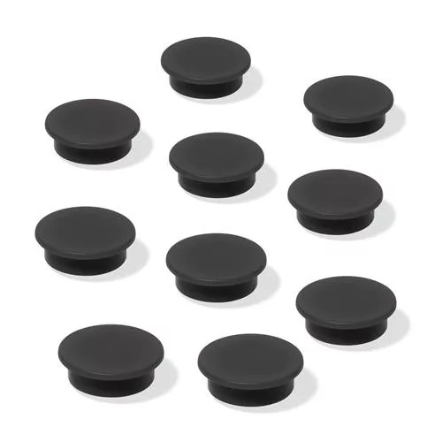 Mágneskorong, 25 mm, 10 db/csomag, SIGEL, fekete