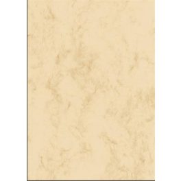   Előnyomott papír, kétoldalas, A4, 200 g, SIGEL, bézs, márványos
