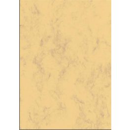   Előnyomott papír, kétoldalas, A4, 200 g, SIGEL, homokbarna, márványos
