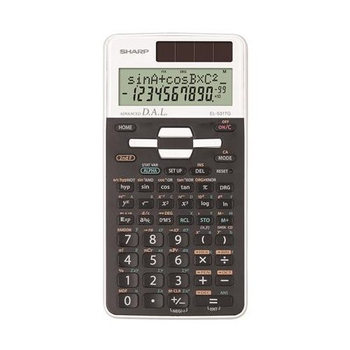 Számológép, tudományos, 273 funkció, SHARP "EL-531", fehér