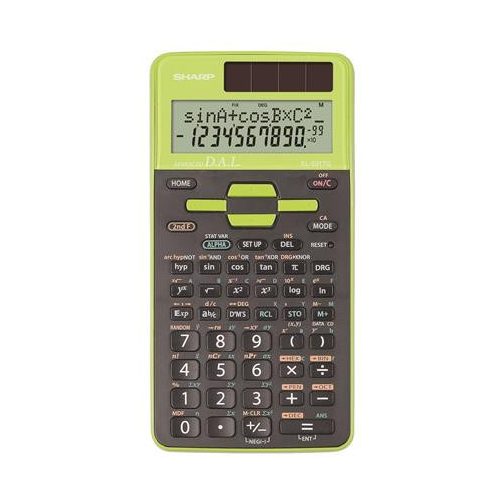 Számológép, tudományos, 273 funkció, SHARP "EL-531", zöld