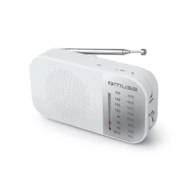 Rádió, hordozható, MUSE, "M-025RW", fehér