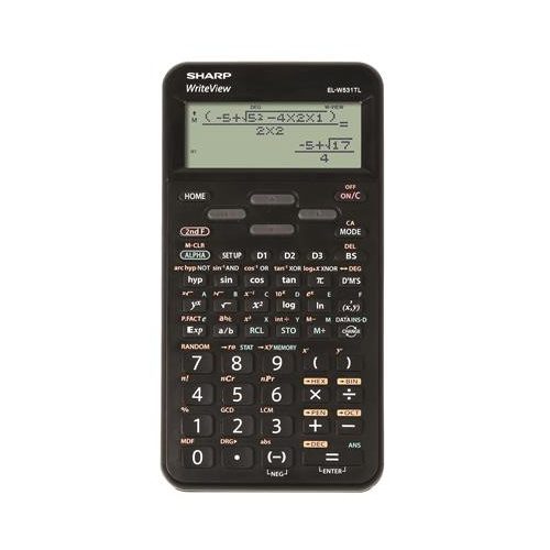 Számológép, tudományos, 420 funkció, SHARP "EL-W531TL", fekete