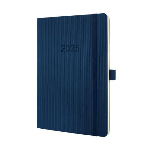 Naptár, A6, heti, 2025, puha borító, SIGEL "Conceptum", éjkék