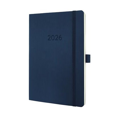 Naptár, A5, heti, 2026, puha borító, SIGEL "Conceptum", éjkék
