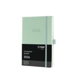 Naptár, A5, heti, 2026, kemény borító, SIGEL "Conceptum", mentazöld