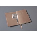 Jegyzetfüzet, exkluzív, A5, vonalas, 97 lap, keményfedeles, SIGEL "Conceptum", pink metál