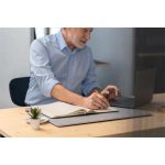 Jegyzetfüzet, exkluzív, A5, vonalas, 97 lap, keményfedeles, SIGEL "Conceptum", kék metál