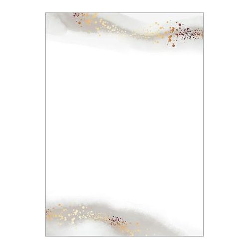 Előnyomott papír, kétoldalas, A4, 90 g, SIGEL, arany pöttyözés
