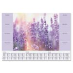 Könyökalátét, 595x410 mm, 3 éves, heti tervezővel, SIGEL "Fragrant Lavender"