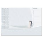 Könyökalátét, 595x410 mm, 3 éves, heti tervezővel, SIGEL "Harmony"