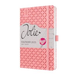   Naptár, A5, heti, 2025, kemény borító, SIGEL "Jolie", rózsaszín