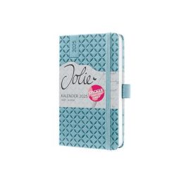   Naptár, A6, heti, 2025, kemény borító, SIGEL "Jolie", égszínkék