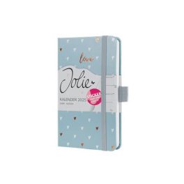   Naptár, A6, heti, 2025, kemény borító, SIGEL "Jolie", Grey love