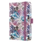 Naptár, A6, heti, 2025, kemény borító, SIGEL "Jolie", Violet Jungle Fever