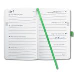 Naptár, A5, heti, 2025, kemény borító, SIGEL "Jolie Green Jungle Fever"