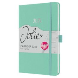   Naptár, A5, heti, 2025, kemény boritó, SIGEL "Jolie", mentazöld