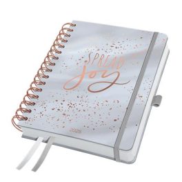   Naptár, spirál, A5, heti, 2025, kemény boritó, SIGEL "Jolie" Glittery Joy
