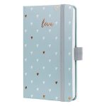 Naptár, A6, heti, 2026, kemény borító, SIGEL "Jolie", Grey love