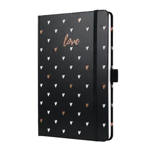 Naptár, A5, heti, 2026, kemény borító, SIGEL "Jolie", Dark love