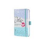 Naptár, A6, heti, 2026, kemény borító, SIGEL "Jolie", Butterfly Confetti Sky