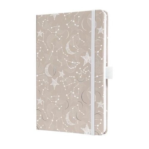 Naptár, A5, heti, 2026, kemény borító, SIGEL "Jolie", Cosmic Fantasy Beige