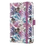 Naptár, A6, heti, 2026, kemény borító, SIGEL "Jolie", Violet Jungle Fever