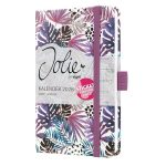 Naptár, A6, heti, 2026, kemény borító, SIGEL "Jolie", Violet Jungle Fever