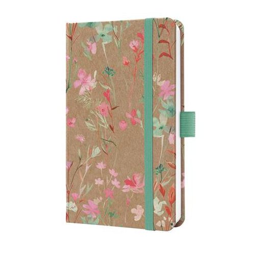 Naptár, A6, heti, 2026, kemény borító, SIGEL "Jolie", Green Floral Serenity
