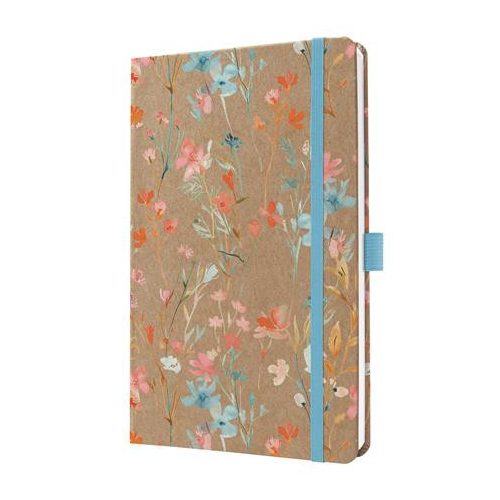 Naptár, A5, heti, 2026, kemény borító, SIGEL "Jolie", Green Floral Serenity