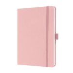 Jegyzetfüzet, exkluzív, A5, vonalas, 96 lap, keményfedeles, SIGEL "Jolie", világos rózsaszín
