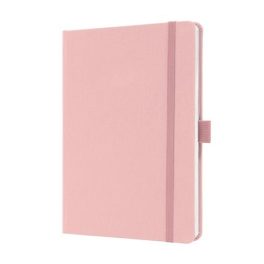   Jegyzetfüzet, exkluzív, A5, vonalas, 96 lap, keményfedeles, SIGEL "Jolie", világos rózsaszín